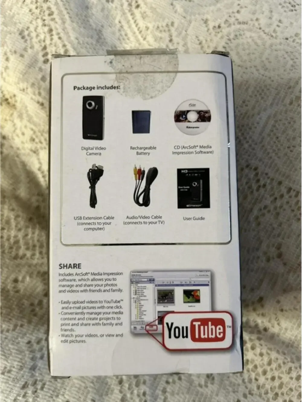 Emerson HD Digital Video Camera 720p with 5.0 Megapixel and 4x Digital Zoom